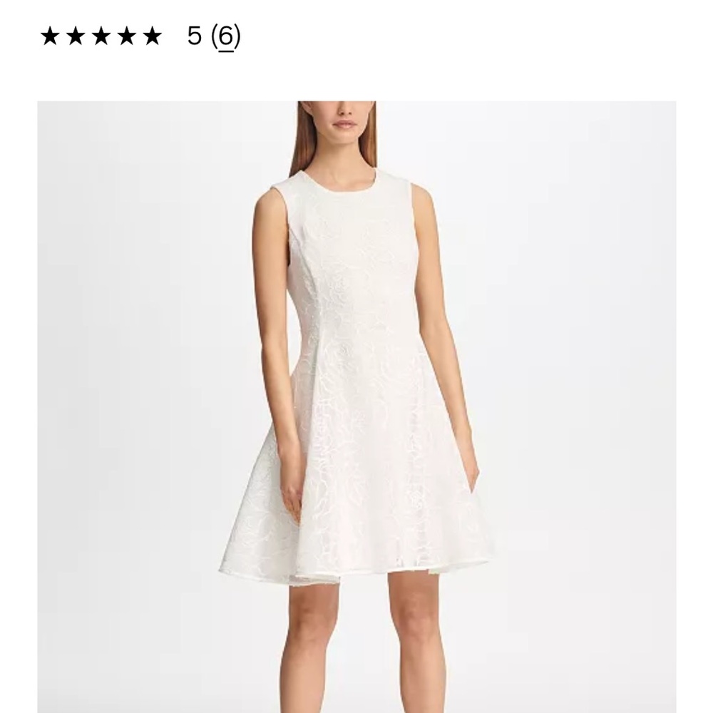 NWOT DKNY Beautiful white dress SIZE 8